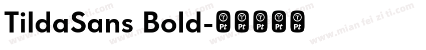 TildaSans Bold字体转换